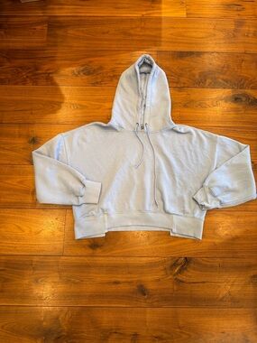 FP Movement Undefeated CroppedCropped Hoodie, light blue medium, gently worn